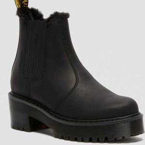 NWT! Dr. Martens Rometty Faux Fur Platform Boots